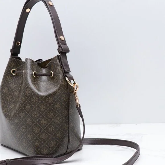 TORY BURCH T Monogram Bucket Bag
